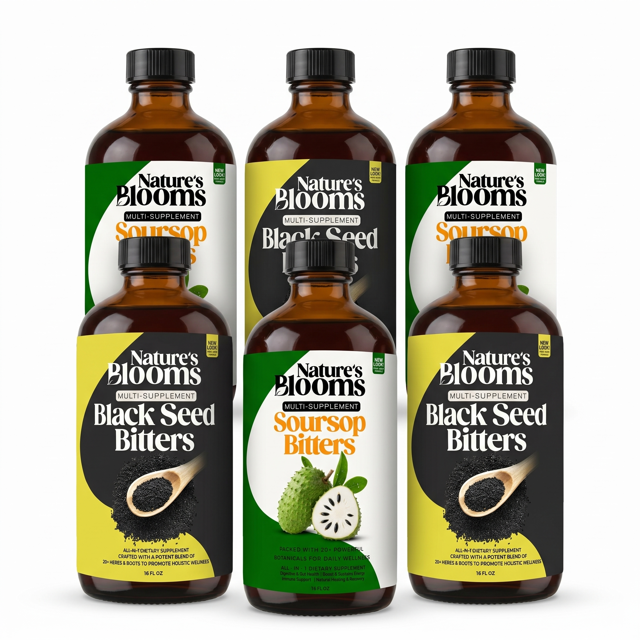Nature's Blooms Soursop & Black Seed Bitters Bundle