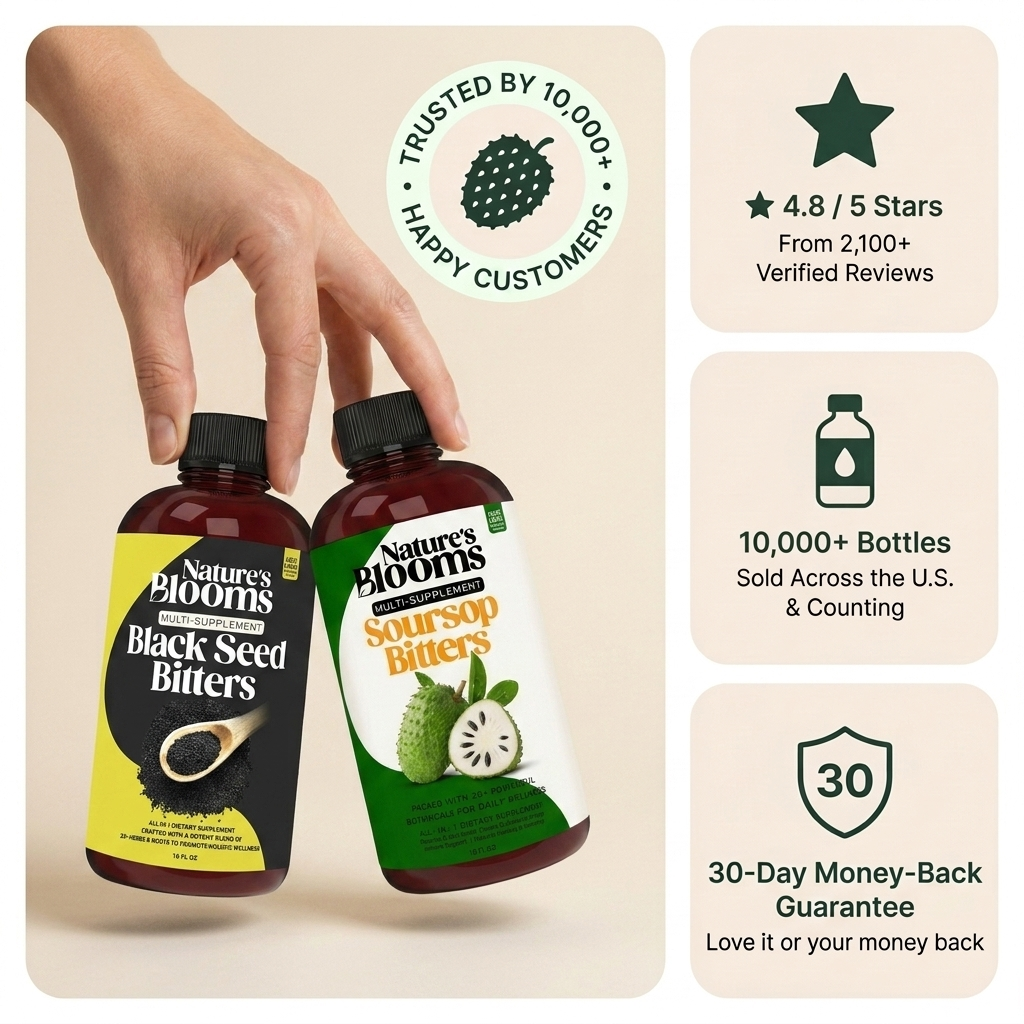 Nature's Blooms Soursop & Black Seed Bitters Bundle