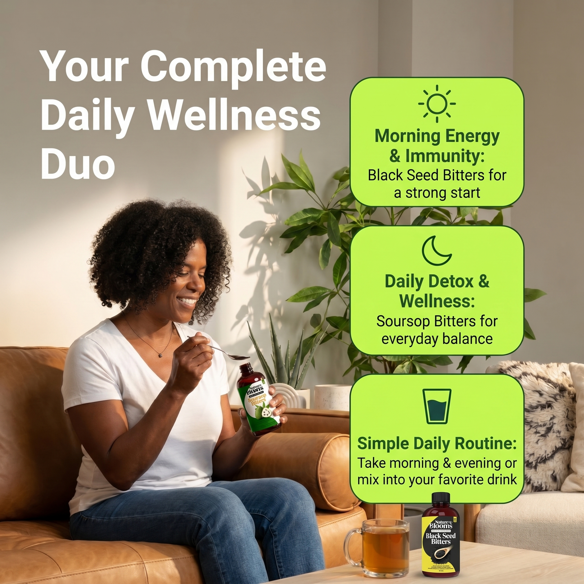 Nature's Blooms Soursop & Black Seed Bitters Bundle
