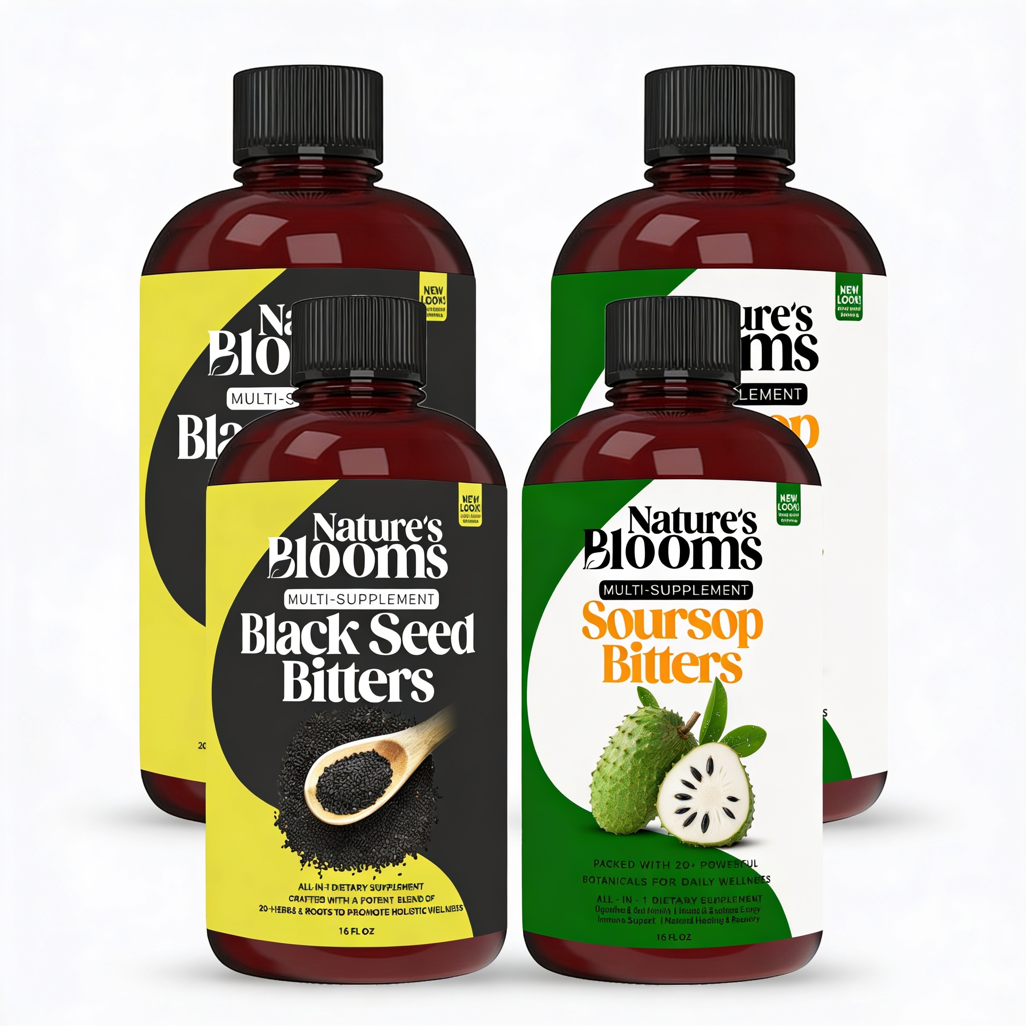 Nature's Blooms Soursop & Black Seed Bitters Bundle