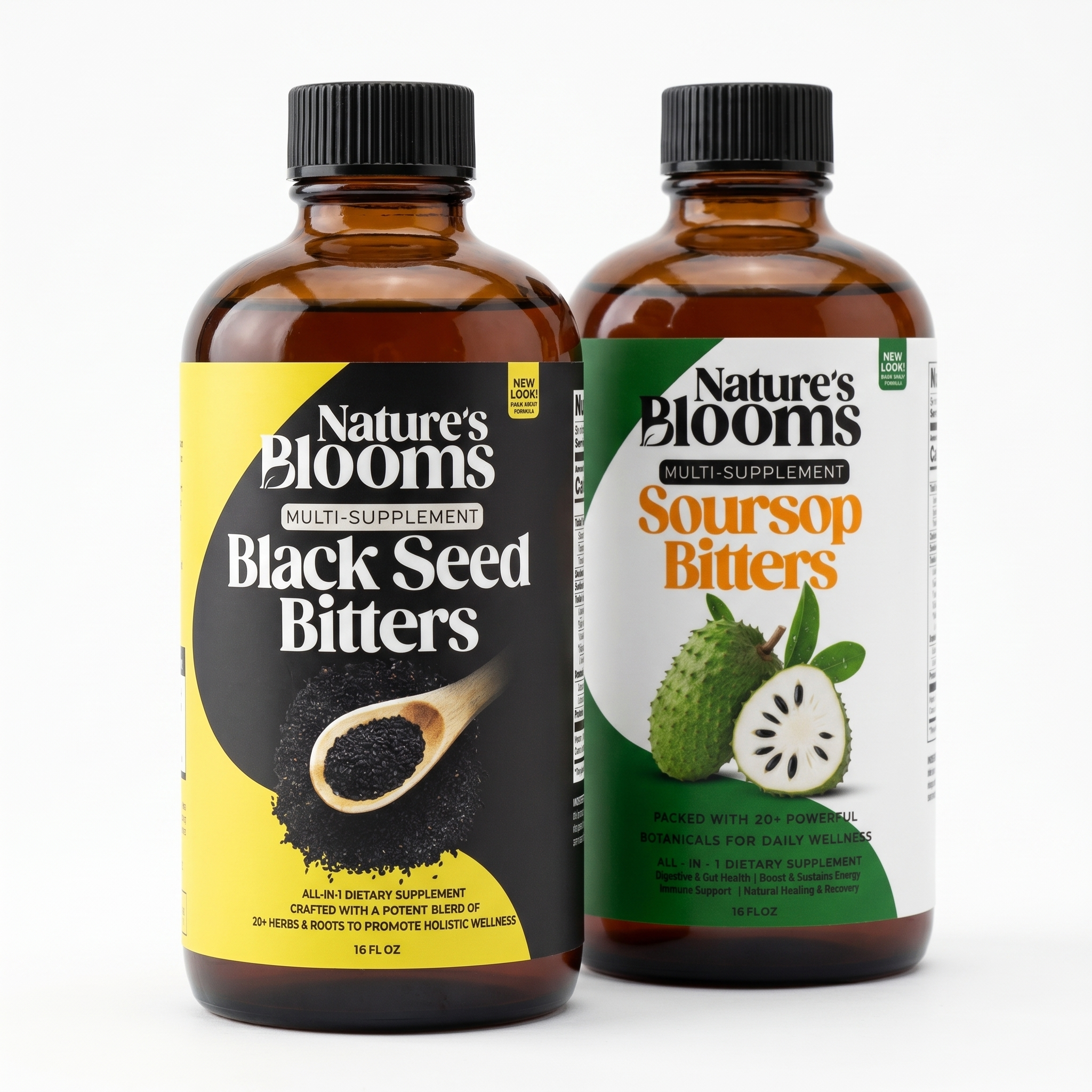 Nature's Blooms Soursop & Black Seed Bitters Bundle